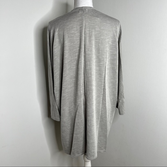 DONNI Ribbed Open Front Cardigan Jacket - Picture 12 of 15